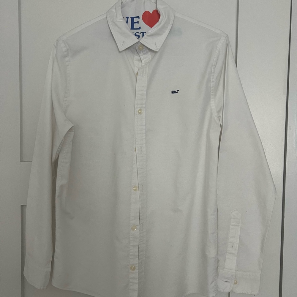 Vineyard Vines White Button Down Shirt Classic Style